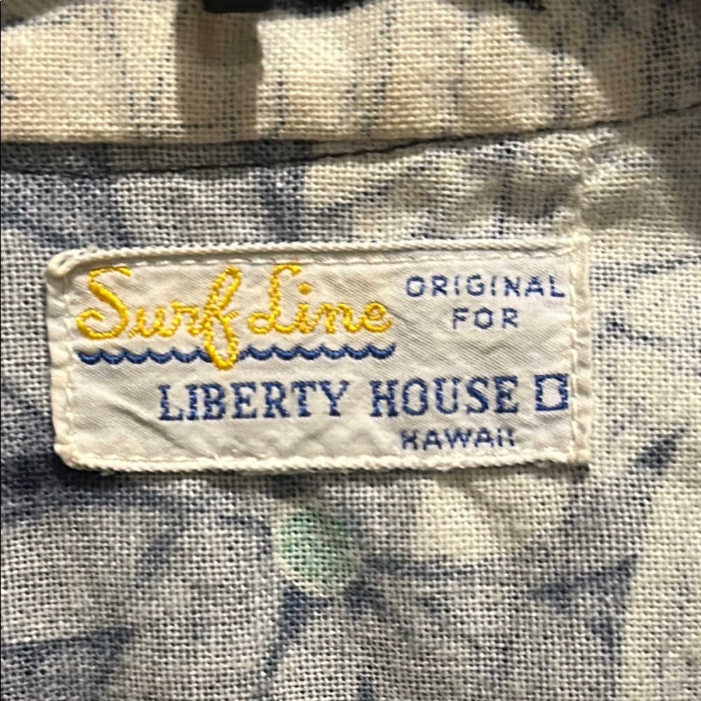 Vintage 70’s Surf Line Linen Aloha Hawaiian Shirt